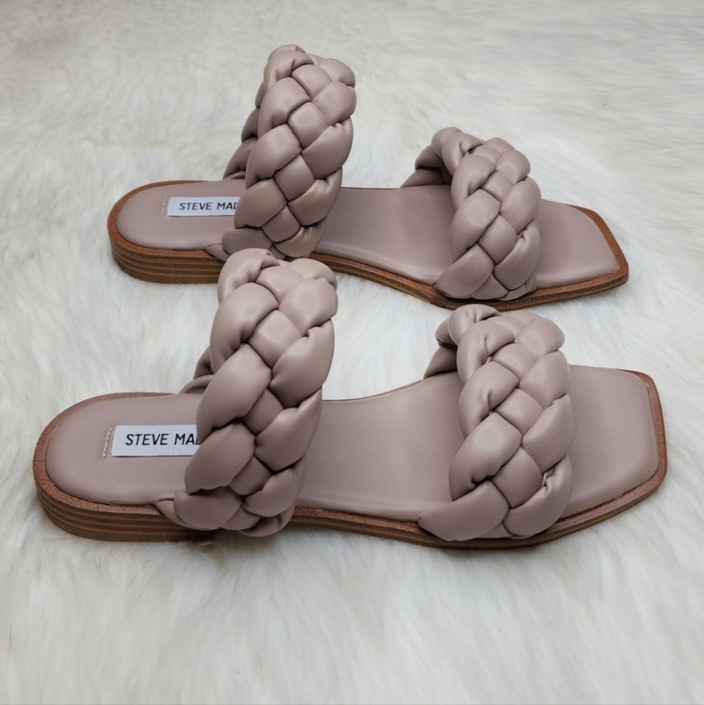 Steve Madden Spain Sandal Taupe - Picture 9 of 16